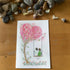 Couple On Swing Under A Love Tree Sea Glass Framed Art - Seaglass Card - 8" X 6" - image 1