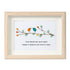 True Friends Quote With Birds Sea Glass Framed Art - Oak - 6" X 8" - image 7
