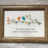 True Friends Quote With Birds Sea Glass Framed Art - image 0