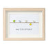 Dare to Be Different Cute Birds Sea Glass Framed Art - Oak - 6" X 8" - image 7