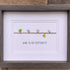 Dare to Be Different Cute Birds Sea Glass Framed Art - image 4