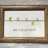 Dare to Be Different Cute Birds Sea Glass Framed Art - image 2