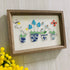 Handmade Flowers Butterfly Sea Glass Framed Art - image 5