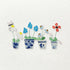 Handmade Flowers Butterfly Sea Glass Framed Art - image 2