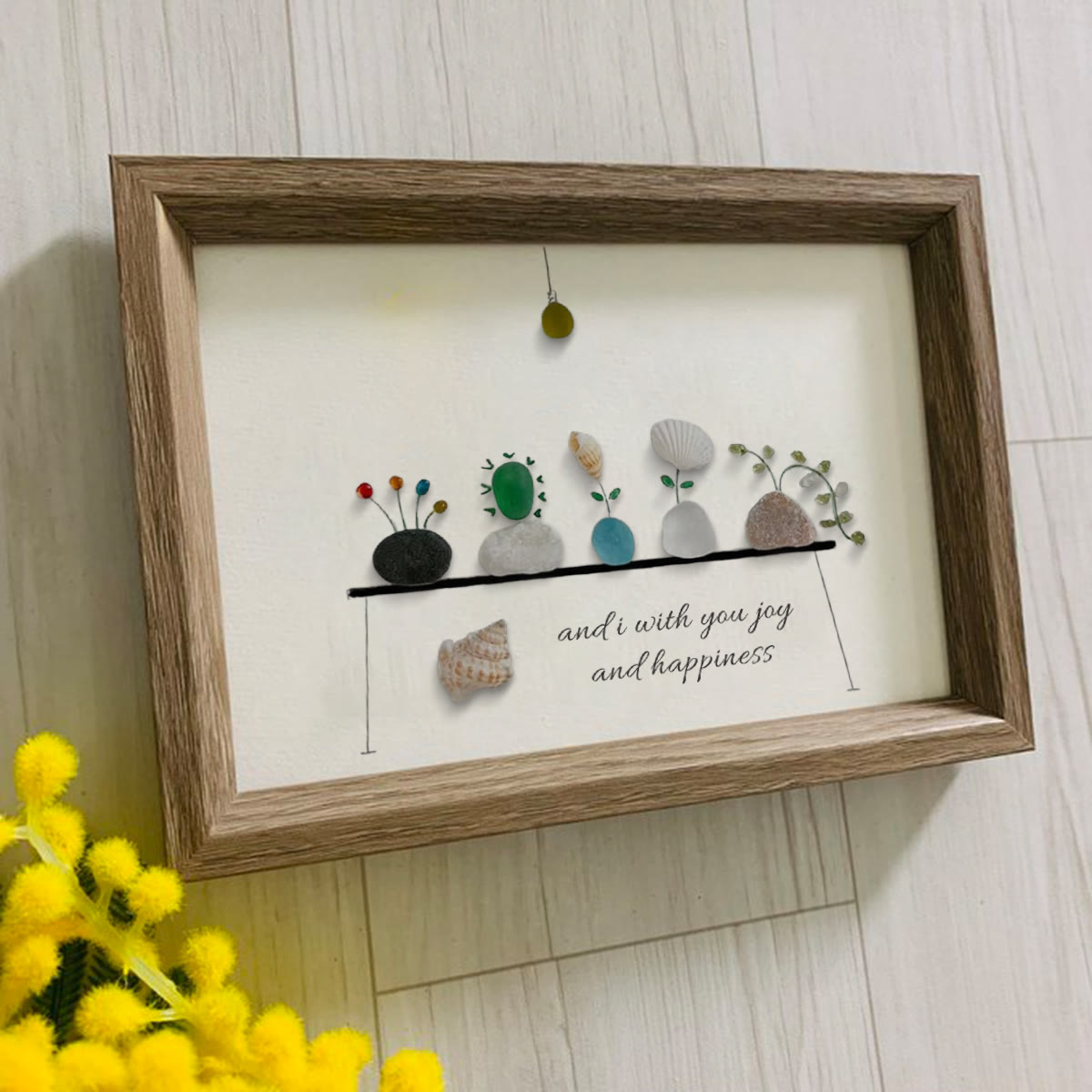 Bring Joy and Happiness to Your Space Sea Glass Framed Art - image 4