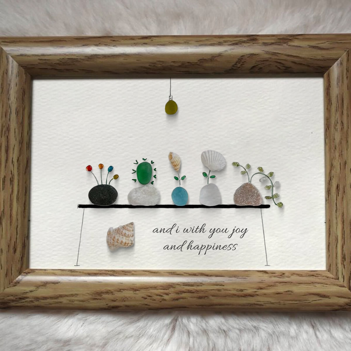 Bring Joy and Happiness to Your Space Sea Glass Framed Art - image 3