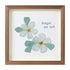 Forget Me Not Blue Flower Sea Glass Framed Art - Walnut Brown - 8" X 8" - image 10