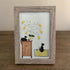 Pebble Cats And Blooming Plants Sea Glass Framed Art - image 7