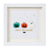 Halloween Jack O lantern And Ghost House Sea Glass Framed Art - White - 8" X 8" - image 9
