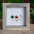 Halloween Jack O lantern And Ghost House Sea Glass Framed Art - image 4