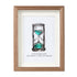 Life's Filled Hourglass Quote Sea Glass Framed Art - Walnut Brown - 8" X 6" - image 9