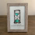Life's Filled Hourglass Quote Sea Glass Framed Art - image 4