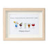 Happy Hour Colourful Sea Glass Framed Art Gift For Cocktail Lover - Oak - 6" X 8" - image 7