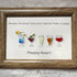 Happy Hour Colourful Sea Glass Framed Art Gift For Cocktail Lover - image 0