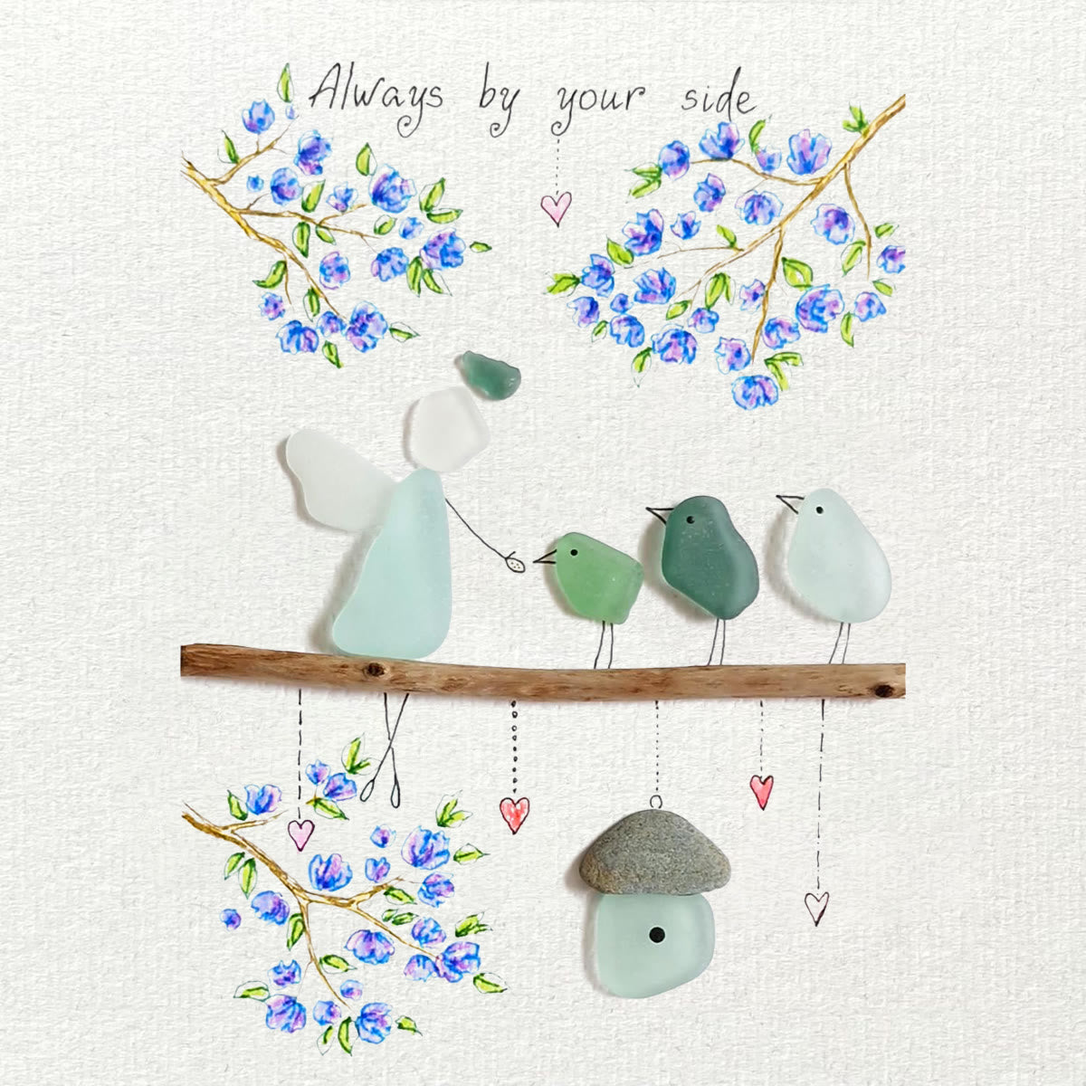 Angel Always By Your Side Sea Glass Framed Art - image 9