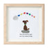 Dog Memorial Sea Glass Framed Art Loss Of Dog Gift - Oak - 8" X 8" - image 9