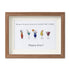 Happy Hour Cocktail Sea Glass Framed Art - Walnut Brown - 6" X 8" - image 8