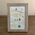 Birds On Blossom Branches Family Sea Glass Framed Art - image 6
