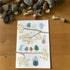 Birds On Blossom Branches Family Sea Glass Framed Art - Seaglass Card - 8" X 6" - image 1