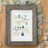 Birds On Blossom Branches Family Sea Glass Framed Art - image 0