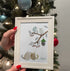 Cats Snuggling Under The Birdhouse Sea Glass Framed Art - image 3