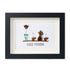 Good Morning Coffee Pot And Mugs Sea Glass Framed Art - image 14