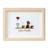 Good Morning Coffee Pot And Mugs Sea Glass Framed Art - Oak - 6" X 8" - image 12