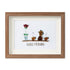 Good Morning Coffee Pot And Mugs Sea Glass Framed Art - Walnut Brown - 6" X 8" - image 13