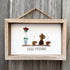 Good Morning Coffee Pot And Mugs Sea Glass Framed Art - image 6