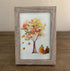 Fall Art Autumn Leaves Pumpkin Sea Glass Framed Art - image 6