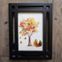 Fall Art Autumn Leaves Pumpkin Sea Glass Framed Art - image 7