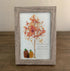 Autumn Quotes Fall Leaves Pumpkin Sea Glass Framed Art - image 6