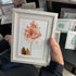 Autumn Quotes Fall Leaves Pumpkin Sea Glass Framed Art - image 4