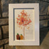 Autumn Quotes Fall Leaves Pumpkin Sea Glass Framed Art - image 5