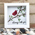 Always With You Cardinal Bird Sea Glass Framed Art - image 2