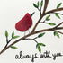 Always With You Cardinal Bird Sea Glass Framed Art - image 7