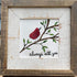 Always With You Cardinal Bird Sea Glass Framed Art - image 3