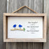 Laughs Memories and Friendship Birds Sea Glass Framed Art - image 2