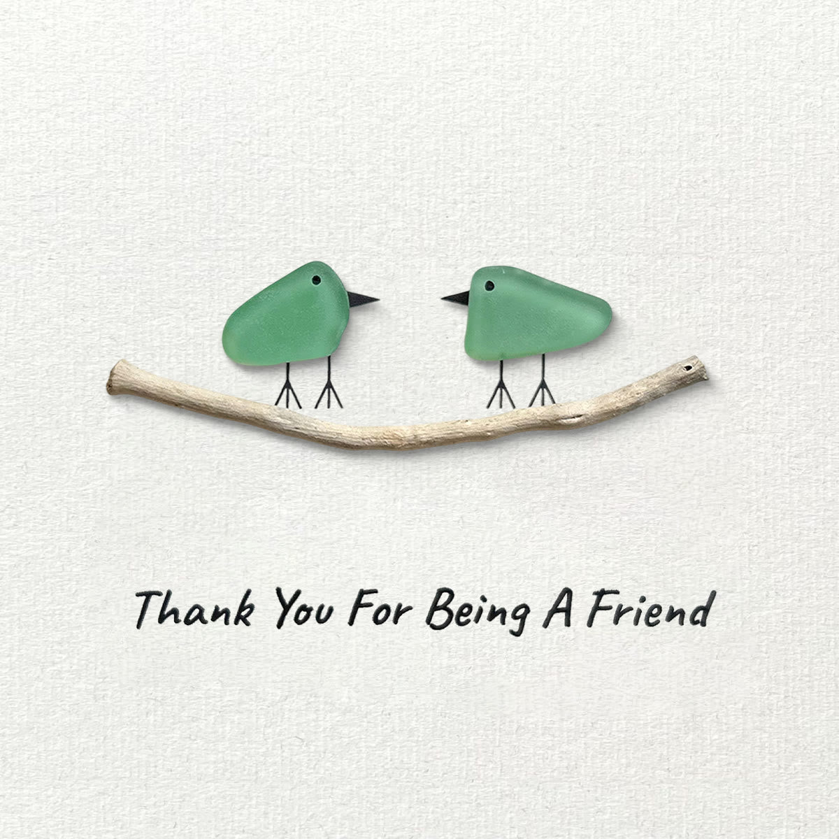 Thank You For Being A Friend Friendship Gift Sea Glass Framed Art - image 5