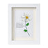 Teacher Gift Daisy Flower Sea Glass Framed Art - White - 8" X 6" - image 12