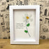 Teacher Gift Daisy Flower Sea Glass Framed Art - image 3