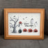 Happy Halloween Jack O Lantern And Ghost Sea Glass Framed Art - image 0