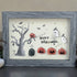 Happy Halloween Jack O Lantern And Ghost Sea Glass Framed Art - image 5