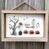 Happy Halloween Jack O Lantern And Ghost Sea Glass Framed Art - image 1