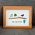 Dare To Be Different Birds Sea Glass Framed Art Inspirational Gift - image 8
