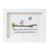 May You Achieve Dreams Birds Sea Glass Framed Art Family Gift - White - 6" X 8" - image 12
