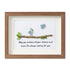 May You Achieve Dreams Birds Sea Glass Framed Art Family Gift - Walnut Brown - 6" X 8" - image 10