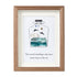 Sea Bottle Sea Glass Framed Art Inspirational Gift - Walnut Brown - 8" X 6" - image 10