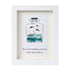 Sea Bottle Sea Glass Framed Art Inspirational Gift - White - 8" X 6" - image 12
