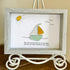 Delightful Sailboat Best Wish Sea Glass Framed Art - image 5